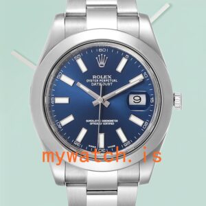 Rolex Datejust 116300BLSO 41mm Men’s Silver-tone