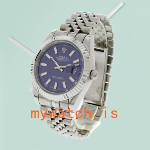Rolex Datejust Men’s 41mm 116334BLSJ Stainless Steel Blue Dial - Image 5