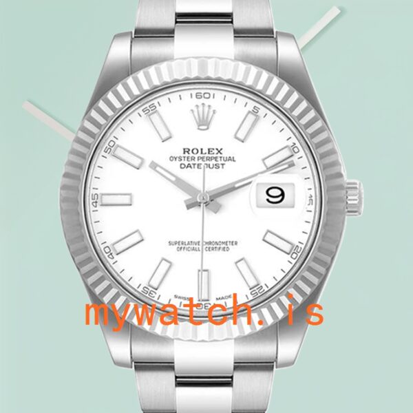 Rolex Datejust 116334 41mm Men’s Silver-tone White Dial