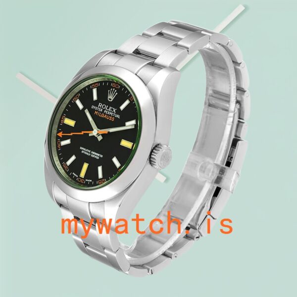 Rolex Milgauss m116400gv-0001 40mm Men’s Oyster Bracelet - Image 3