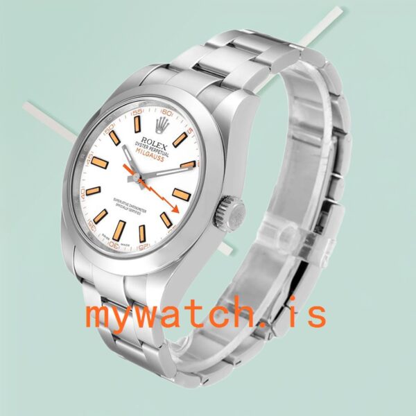 Rolex Milgauss Men’s 40mm 116400-72400 White Dial - Image 3