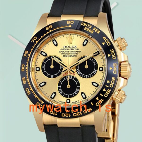 Rolex Daytona 40mm 116518CBKSR Men’s Gold-tone Ceramic Bezel
