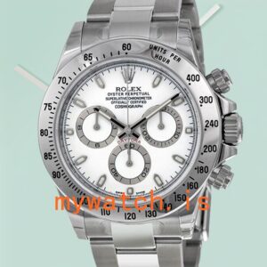 Rolex Daytona Men’s 116520-WSO 40mm Silver-tone