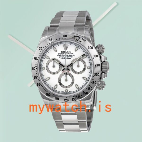 Rolex Daytona Men’s 116520-WSO 40mm Silver-tone - Image 2
