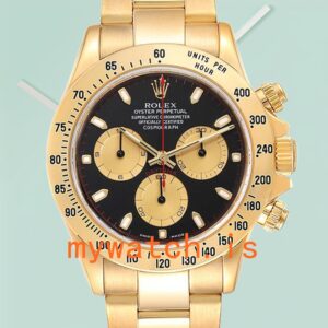 Rolex Daytona 116528-78598 Men’s 40mm Gold-tone Black Dial