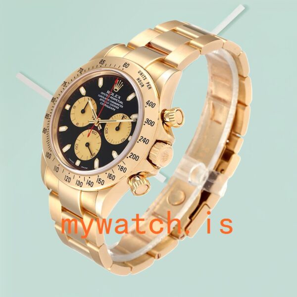 Rolex Daytona 116528-78598 Men’s 40mm Gold-tone Black Dial - Image 4