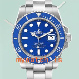 Rolex Submariner 40mm 116619LB-97209 Men’s Blue Dial Silver-tone