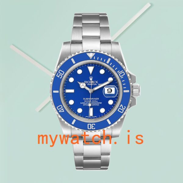 Rolex Submariner 40mm 116619LB-97209 Men’s Blue Dial Silver-tone - Image 4