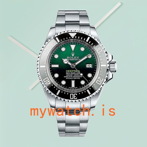 Rolex Deepsea Men’s 44mm 116660 Green Dial Oyster Bracelet - Image 2