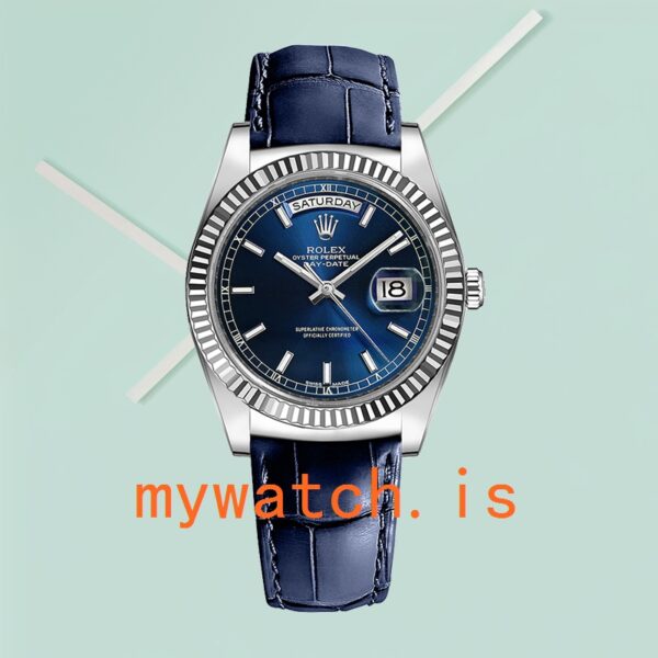 Rolex Day-Date 118139-L 36mm Men’s Blue Dial Automatic - Image 2