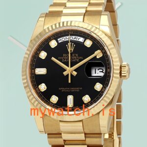 Rolex Day-Date 36mm Men’s 118238BKDP Black Dial