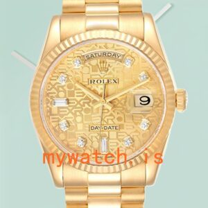 Rolex Day-Date 118238CJDP Men’s 36mm Automatic Yellow Gold-tone
