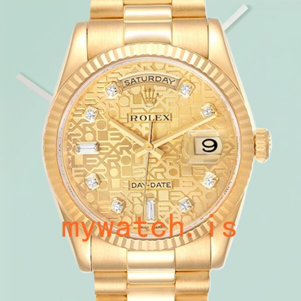 Rolex Day-Date 118238CJDP Men’s 36mm Automatic Yellow Gold-tone