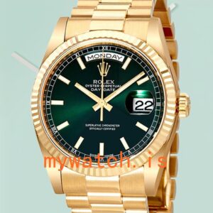 Rolex Day-Date 36mm 118238GNSP Unisex Green Dial Automatic