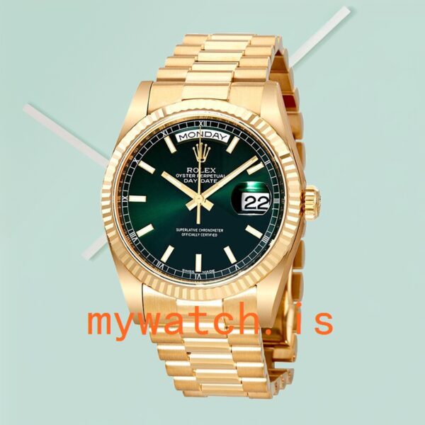 Rolex Day-Date 36mm 118238GNSP Unisex Green Dial Automatic - Image 2