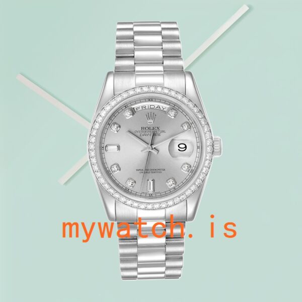 Rolex Day-Date 36mm Men’s 118346 Silver-tone Automatic - Image 2