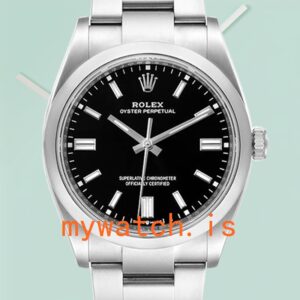 Rolex Oyster Perpetual 41mm m124300-0002 Unisex Black Dial Oyster Bracelet