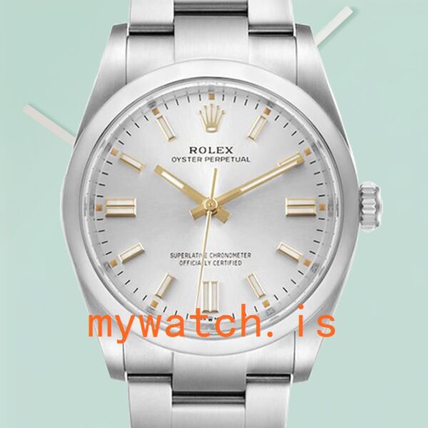 Rolex Oyster Perpetual 41mm m124300-0001 Unisex Silver-tone