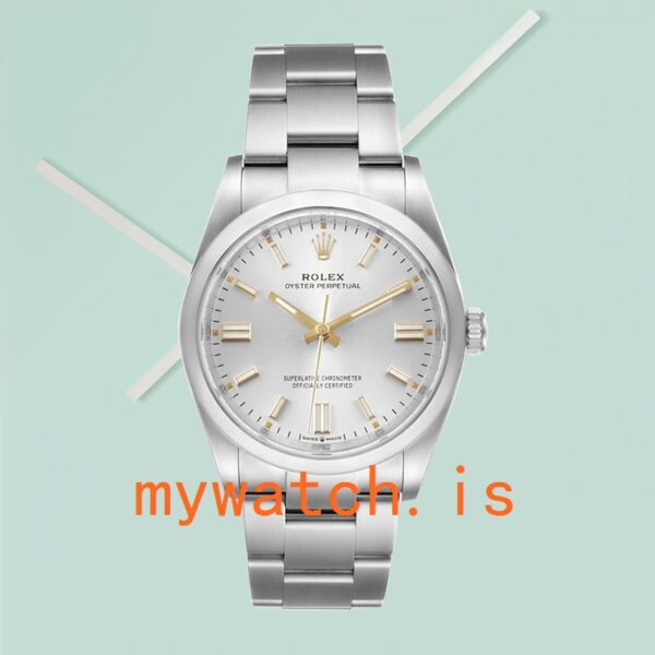 Rolex Oyster Perpetual 41mm m124300-0001 Unisex Silver-tone - Image 4