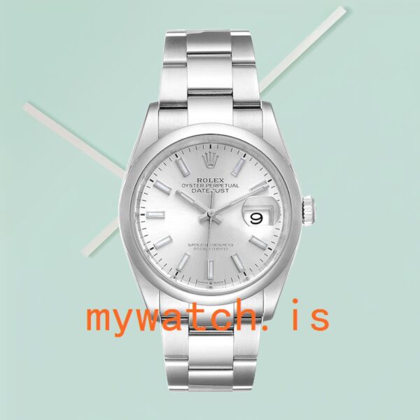 Rolex Datejust 36mm Men’s m126200-0002 Silver-tone Oyster Bracelet - Image 2