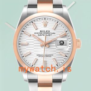Rolex Datejust m126201-0034 36mm Men’s Silver Fluted Dial
