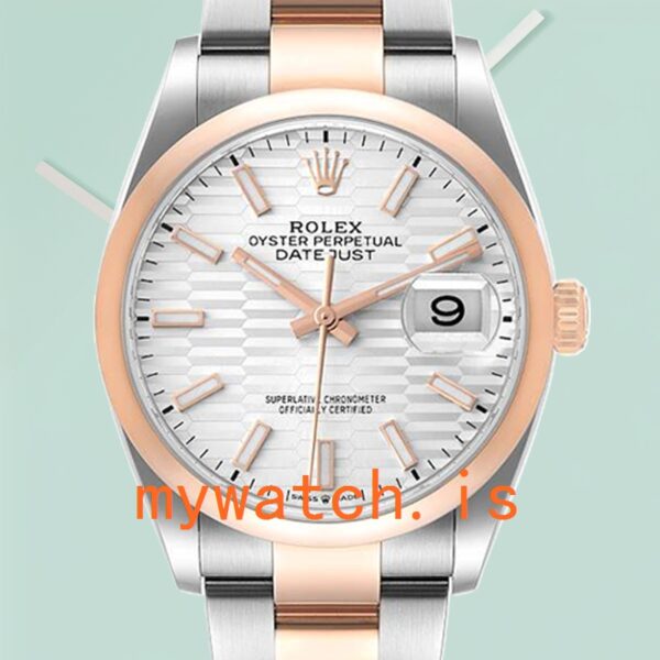 Rolex Datejust m126201-0034 36mm Men’s Silver Fluted Dial