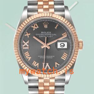 Rolex Datejust Men’s m126231-0023 36mm Grey Dial