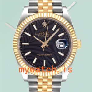 Rolex Datejust Men’s 126233 41mm Black Palm Motif Dial