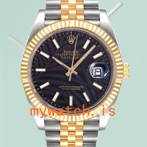 Rolex Datejust Men’s 126233 41mm Black Palm Motif Dial
