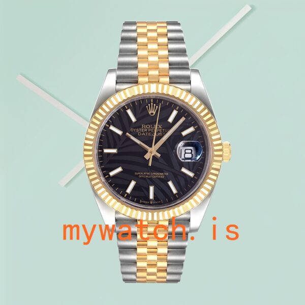 Rolex Datejust Men’s 126233 41mm Black Palm Motif Dial - Image 4