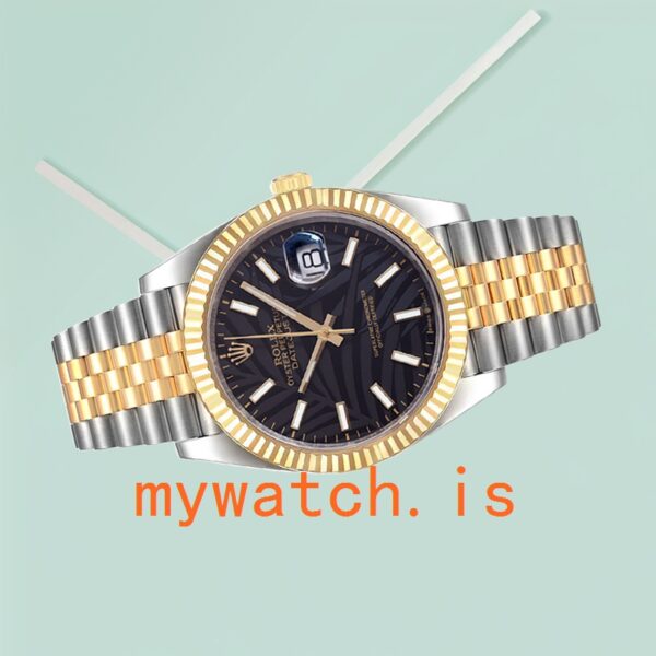 Rolex Datejust Men’s 126233 41mm Black Palm Motif Dial - Image 3