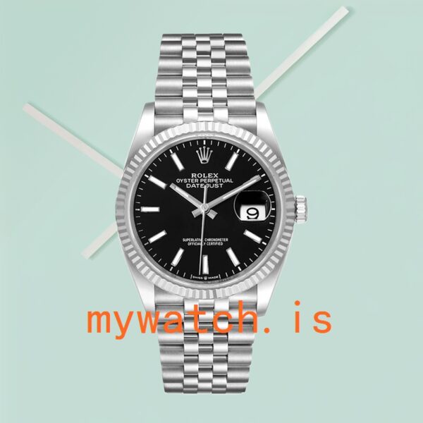 Rolex Datejust 126234BKSJ 36mm Men’s Black Dial Automatic - Image 3