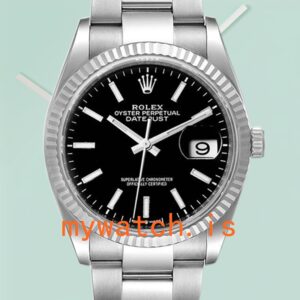 Rolex Datejust Men’s 36mm 126234BKSO Silver-tone Automatic