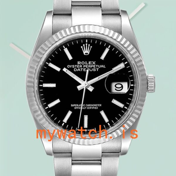 Rolex Datejust Men’s 36mm 126234BKSO Silver-tone Automatic