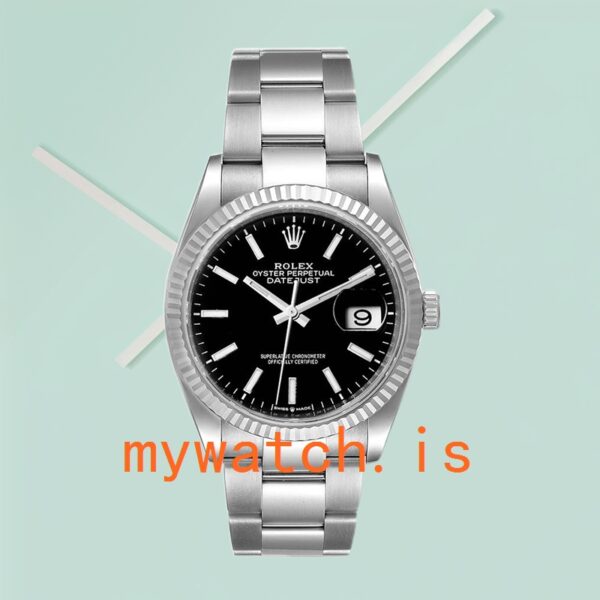 Rolex Datejust Men’s 36mm 126234BKSO Silver-tone Automatic - Image 2