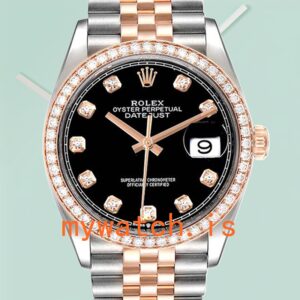 Rolex Datejust 36mm m126281rbr-0007 Men’s Black Dial