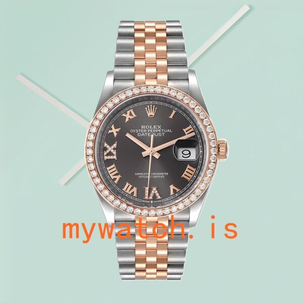 Rolex Datejust m126281rbr-0011 Men’s 36mm Diamond Bezel - Image 2