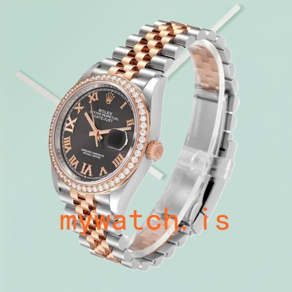 Rolex Datejust m126281rbr-0011 Men’s 36mm Diamond Bezel - Image 4