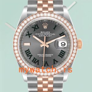 Rolex Datejust m126281rbr-0017 Men’s 36mm Jubilee Bracelet Grey Dial