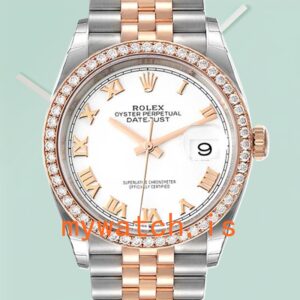 Rolex Datejust m126281rbr-0003 36mm Men’s White Dial Silver-tone