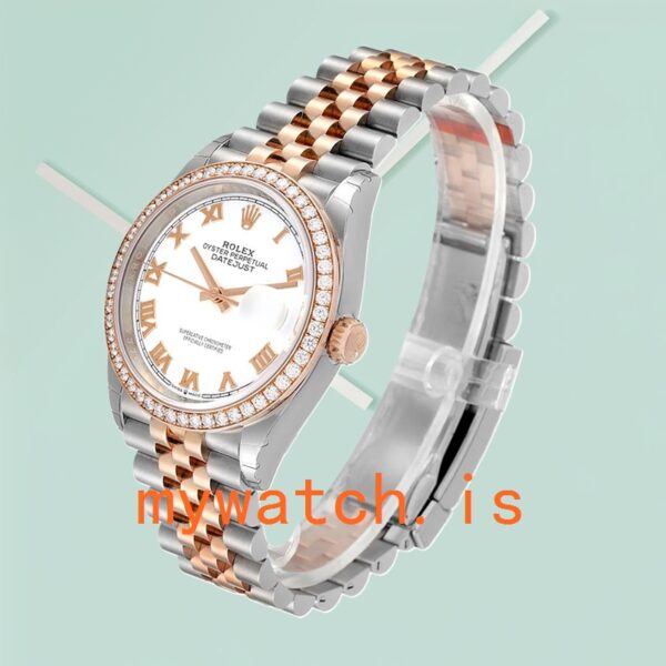 Rolex Datejust m126281rbr-0003 36mm Men’s White Dial Silver-tone - Image 4