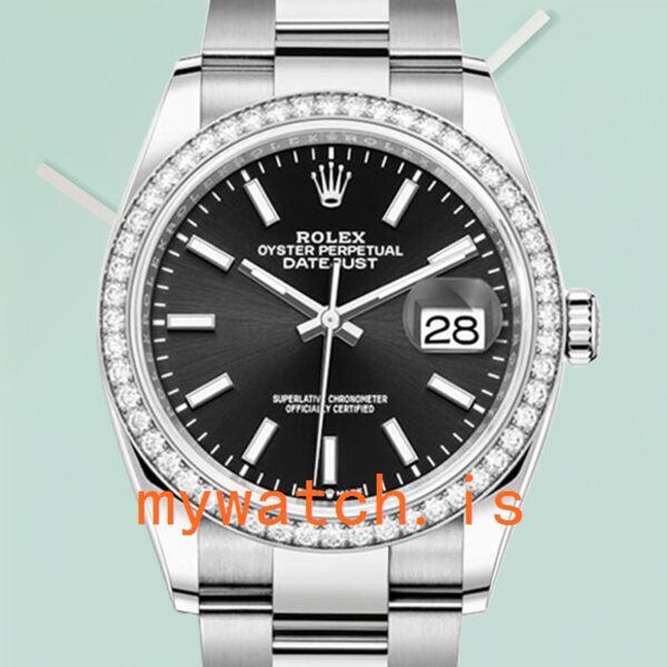 Rolex Datejust m126284rbr-0008 Ladies 36mm Diamond Bezel
