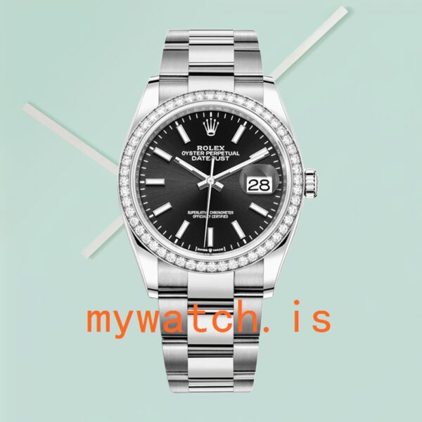 Rolex Datejust m126284rbr-0008 Ladies 36mm Diamond Bezel - Image 2