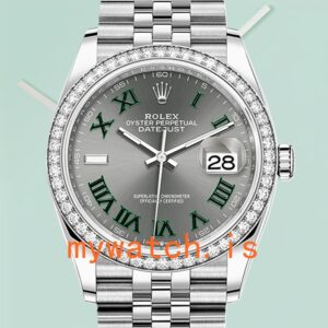 Rolex Datejust Ladies m126284rbr-0037 36mm Gray Dial