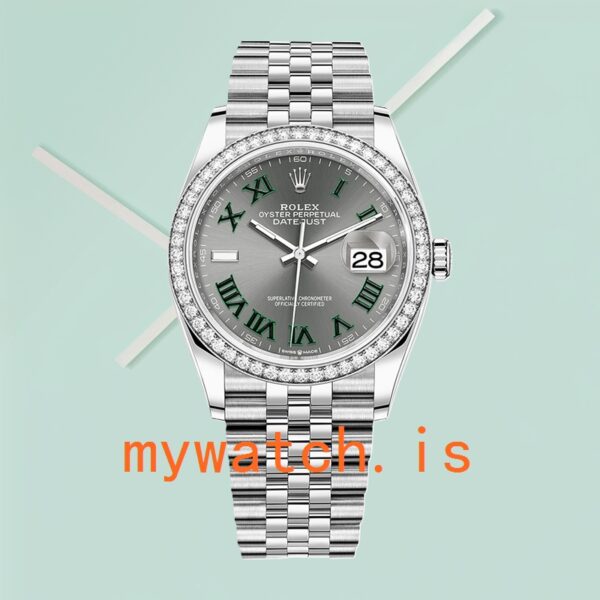 Rolex Datejust Ladies m126284rbr-0037 36mm Gray Dial - Image 2