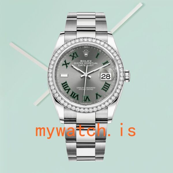 Rolex Datejust 36mm m126284rbr-0038 Ladies Automatic Oyster Bracelet - Image 2