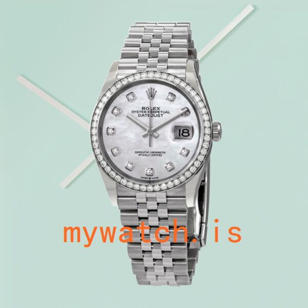 Rolex Datejust Ladies m126284rbr-0011 36mm Automatic Jubilee Bracelet - Image 2