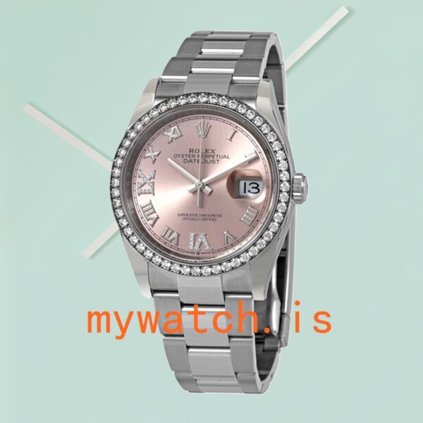 Rolex Datejust Ladies 36mm m126284rbr-0024 Pink Dial - Image 2