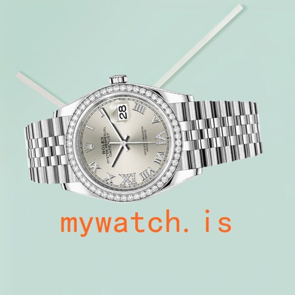 Rolex Datejust 36mm m126284rbr-0021 Ladies Diamond Bezel Silver-tone - Image 4