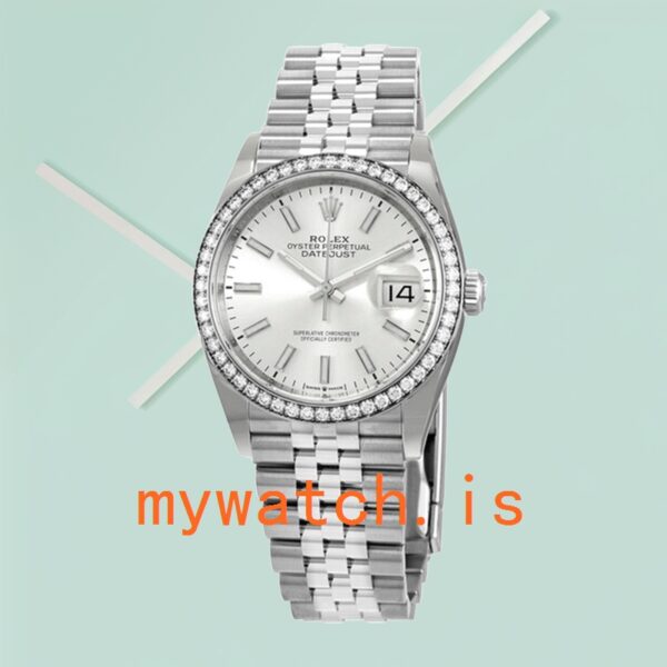 Rolex Datejust Ladies 36mm m126284rbr-0005 Jubilee Bracelet Silver-tone - Image 2